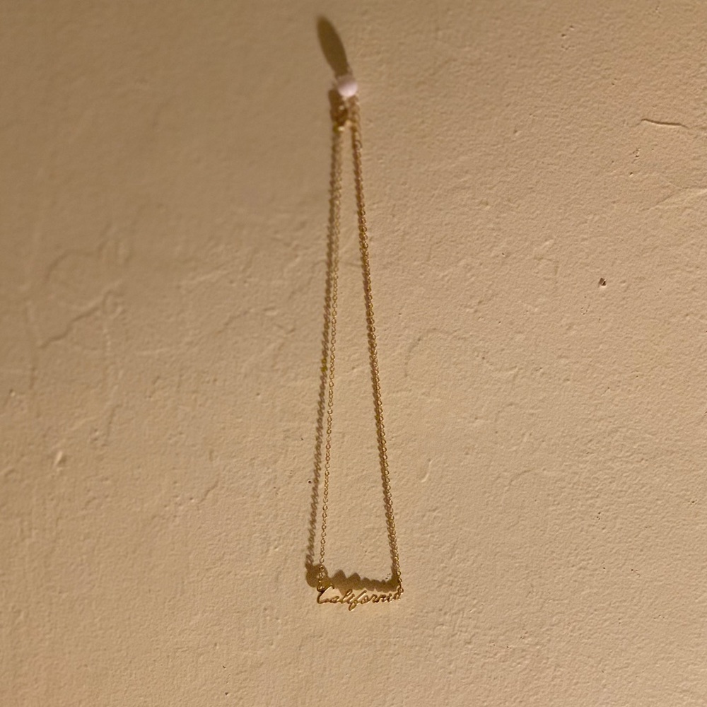 Gold California Necklace LABOR DAY SALE